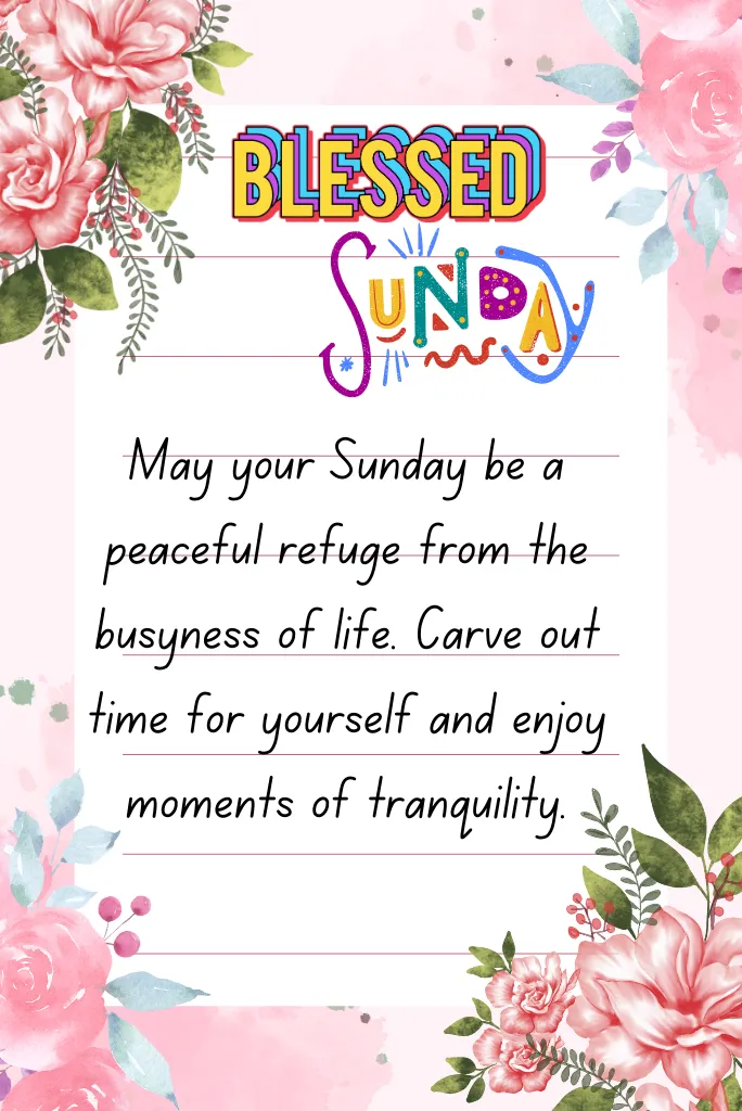 Blessed Sunday
