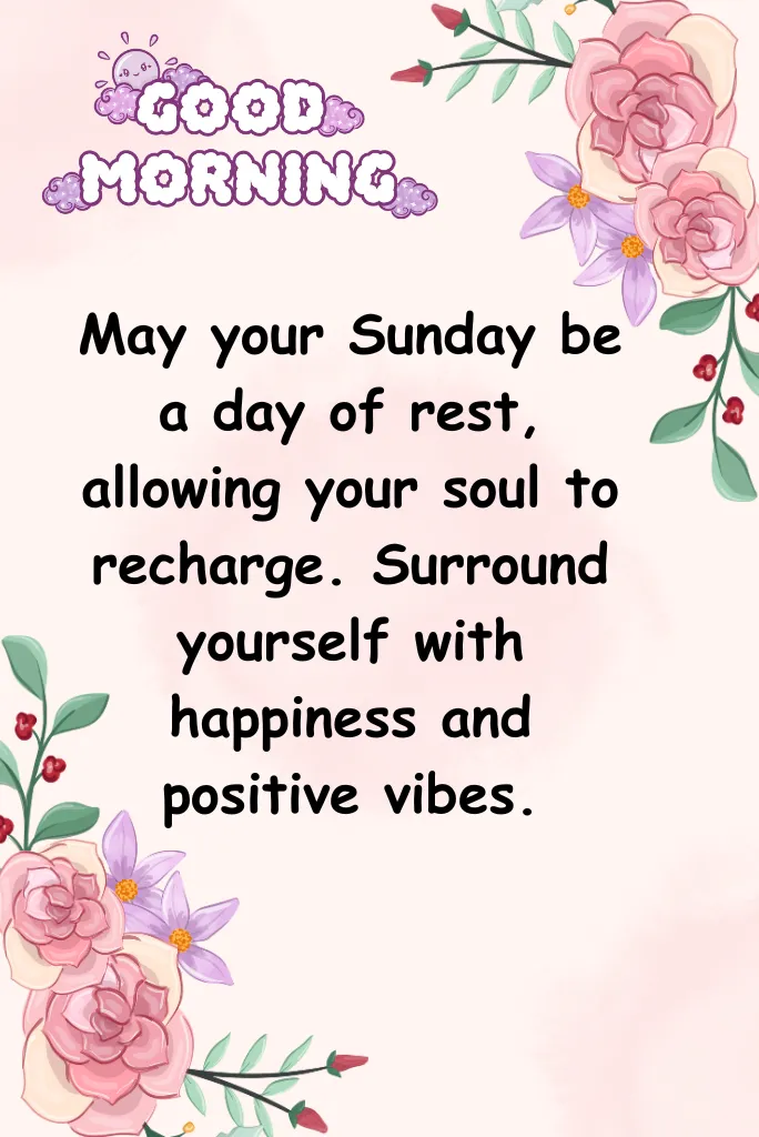 Good Morning Sunday Blessings