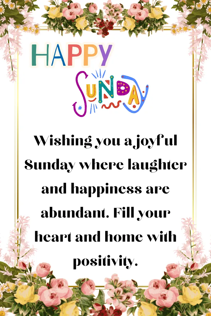 Happy Sunday Blessings
