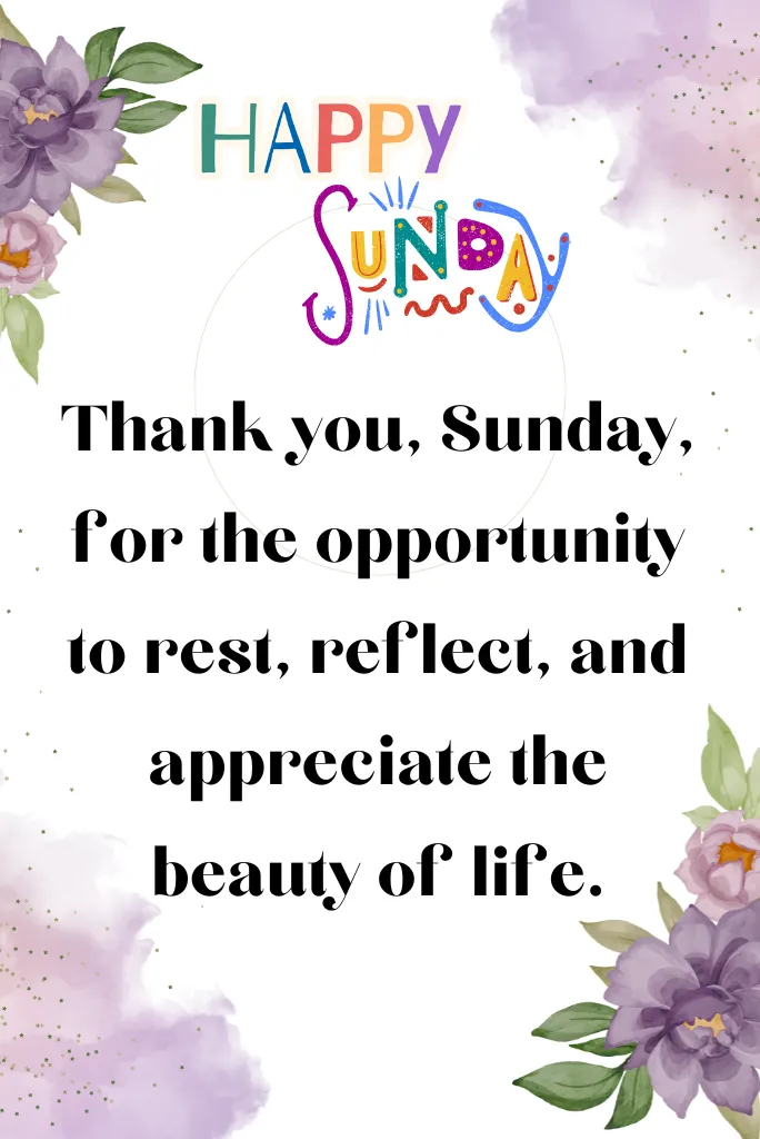 Thankful Sunday Blessings Quotes