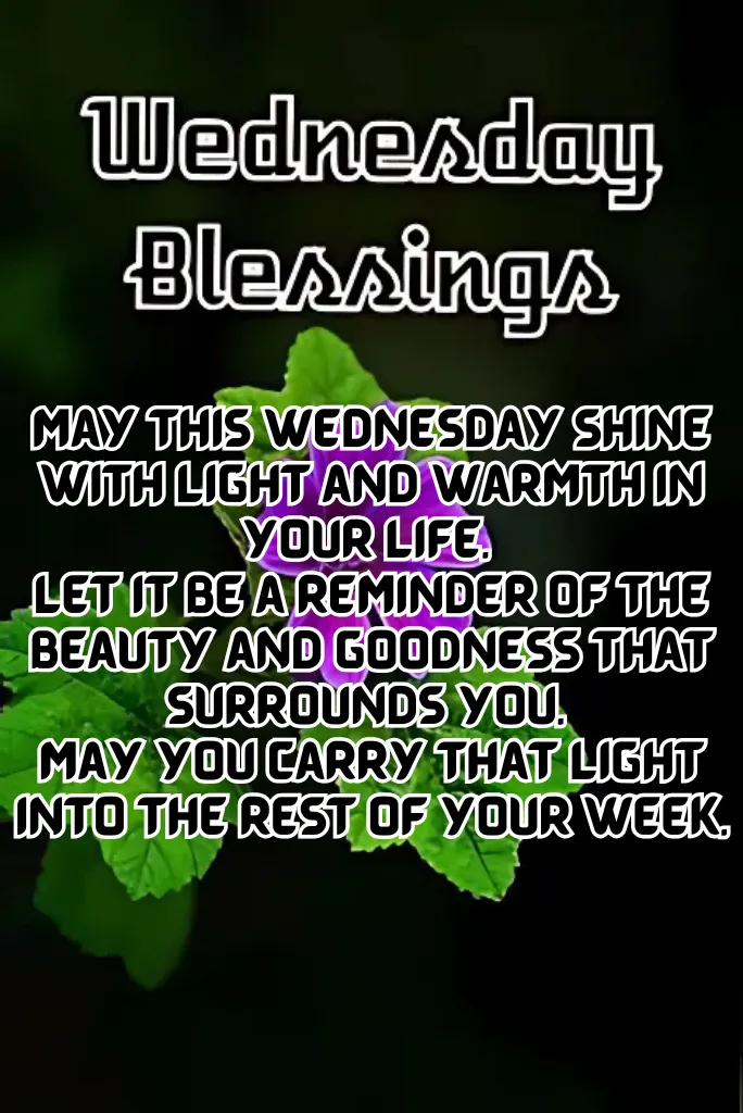 Wednesday Blessings